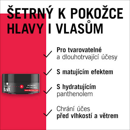 stylingový vosk Power  Schwarzkopf taft