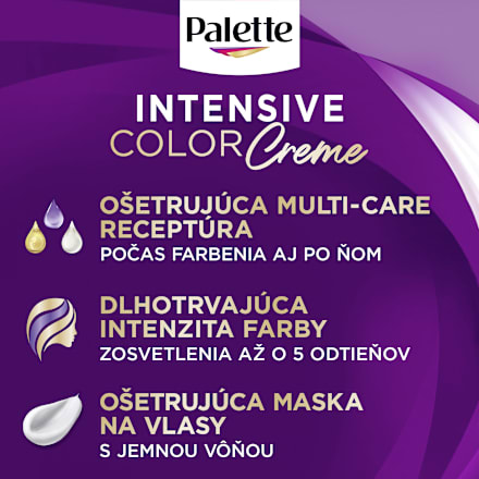 Farba na vlasy - 12-46 prirodzená svetlá blond Palette INTENSIVE COLOR CREME
