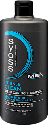 Mélyápoló sampon férfiaknak Intense Clean, normáltól zsíros hajra syoss Men