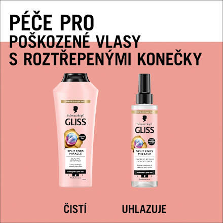 šampon na vlasy Split Ends Miracle Schwarzkopf GLISS