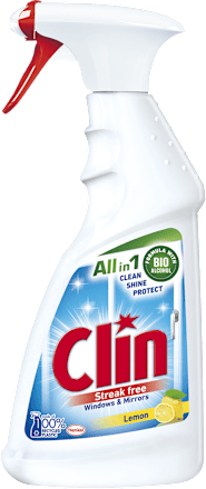 Čistiaci prostriedok na okná All in 1 Lemon Clin