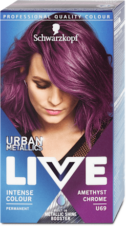 Vopsea de păr semi-permanentă U69 Ametyst Chrom Schwarzkopf LIVE