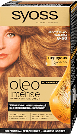 Tartós hajfesték, mézszőke 8-60 Syoss Oleo Intense