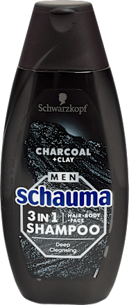 Charcoal + Clay 3in1 šampon za muškarce Schwarzkopf Schauma