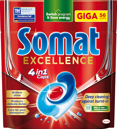 Geschirrspül-Tabs Excellence 4in1 Caps Giga Somat