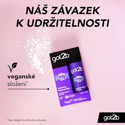 stylingový pudr pro objem Powderfull got2b