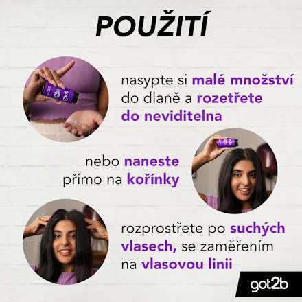 stylingový pudr pro objem Powderfull got2b
