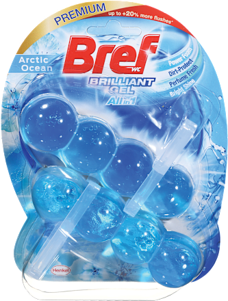 Gélový WC blok All in 1 Artic Ocean Bref