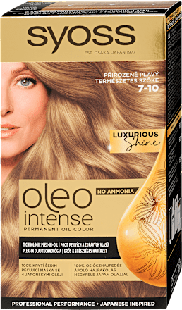 Tartós hajfesték, természetes szőke 7-10 Syoss Oleo Intense