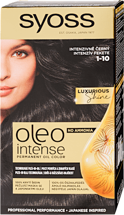 Tartós hajfesték, intenzív fekete 1-10 Syoss Oleo Intense