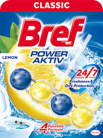 Power Activ osvježivač za WC školjku - Lemon 50 g Bref