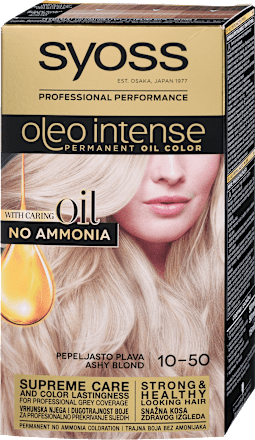 Barva za lase 10-50 Pepelnato Blond syoss Oleo Intense