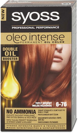 Barva za lase 6-76 Toplo Bakrena syoss Oleo Intense