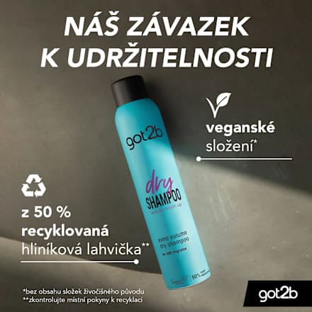 suchý šampon na vlasy pro objem Extra Volume got2b