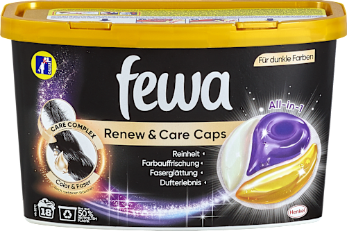Renew & Care Caps Colorwaschmittel für dunkle Wäsche Fewa