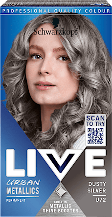 Vopsea de păr permanentă U72 Dusty Silver Schwarzkopf LIVE