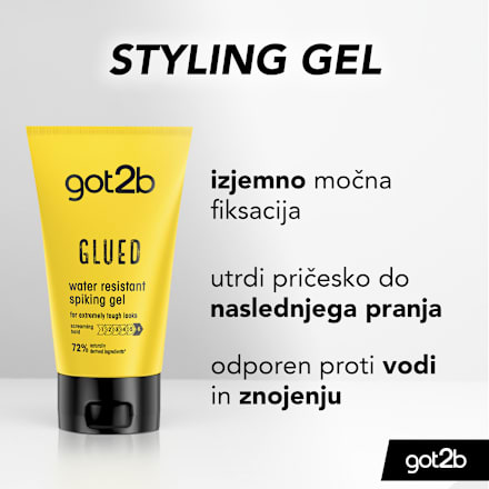 Vodoodporni gel za oblikovanje lasnih konic Glued got2b