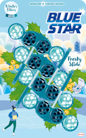 WC-Stein Blau-Aktiv+ Frosty Slide BLUE STAR