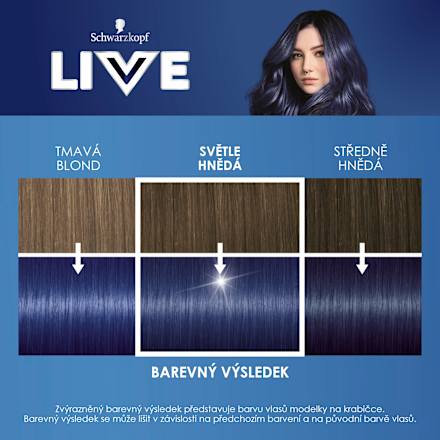 LIVE Urban Metallics barva na vlasy U67 Blue Mercury Schwarzkopf LIVE