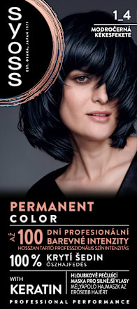 Farba na vlasy Permanent Color - 1-4 modročierna syoss