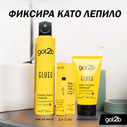Водоустойчив гел за коса Glued got2b