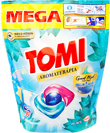 Mosókapszula fehér és világos ruhákhoz, Aromaterápia Floral Sensation Lótusz  Tomi