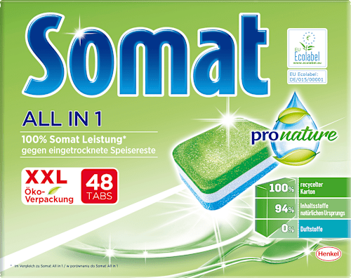 Pro Nature All-in-1 Geschirrspültabs Somat