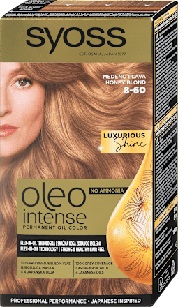 Barva za lase 8-60 Med Blond syoss Oleo Intense