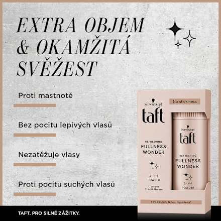 pudr na vlasy Fullness Wonder Schwarzkopf taft