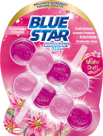 WC-STeine Brilliant Gel All In 1 Frühlingsfrische BLUE STAR