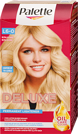 Vopsea permanentă iluminatoare L6-0 Ultra Blonde Palette DELUXE