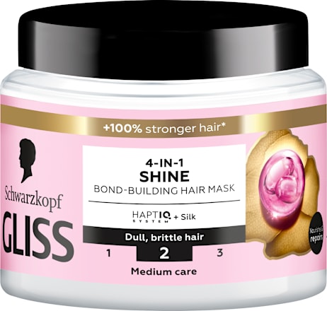 Mаска за коса без блясък Shine 4-in-1 Schwarzkopf GLISS