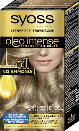 Farba do włosów 8-05 Beżowy Blond  Syoss Oleo Intense
