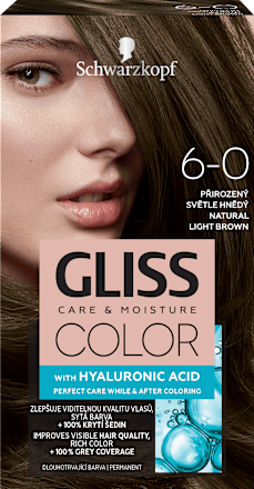 Farba na vlasy - 6-0 prirodzený svetlohnedý  Schwarzkopf Gliss Color