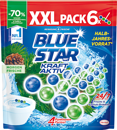 WC-Stein Kraft-Aktiv Morgenfrische XXL Pack (6x50g) BLUE STAR