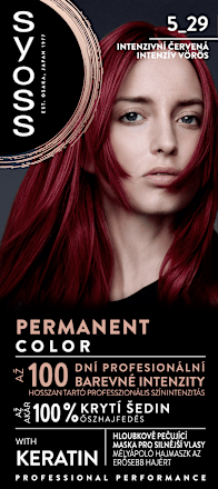 Boja za kosu Permanent Color, 5 – 29 Intense Red Syoss