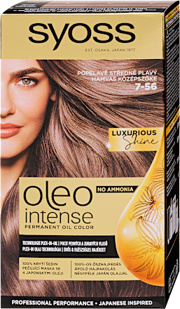 Tartós hajfesték, hamvas középszőke 7-56 Syoss Oleo Intense