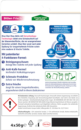WC-Stein Blau-Aktiv+ Blüten Frische BLUE STAR
