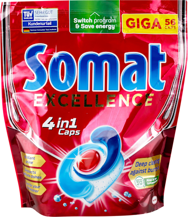 GIGA EXCELLENCE 4in1 kapsule za mašinu za sudove Somat
