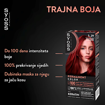 Boja za kosu – 5-29 intenzivno crvena syoss