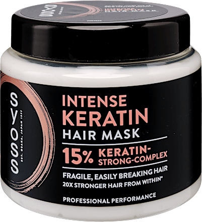 Hajmaszk Intense Keratin, gyenge és töredezésre hajlamos hajra syoss