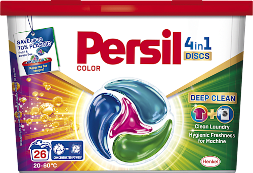 prací kapsle Discs 4 v 1 Color Deep Clean Persil
