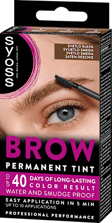 Brow Permanent Tint trajna boja za obrve – svijetlosmeđa syoss