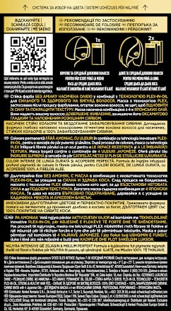 Vopsea de păr permanentă 7-56 Blond mediu cenușiu syoss Oleo Intense