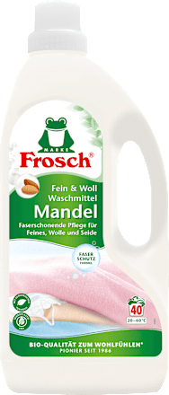 Fein- und Wollwaschmittel Flüssig Mandel Frosch