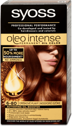 Barva za lase 6-80 Lešnik Blond syoss Oleo Intense