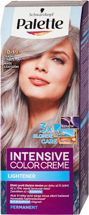 Vopsea permanentă  10-19 Blond Argintiu Rece Palette INTENSIVE COLOR CREME
