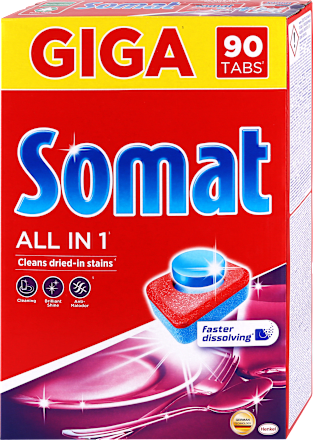 ALL IN 1 GIGA - tablete za mašinsko pranje posuđa Somat