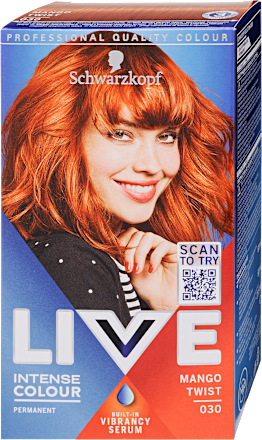 Tartós hajfesték, mangó csavar 030 Schwarzkopf LIVE