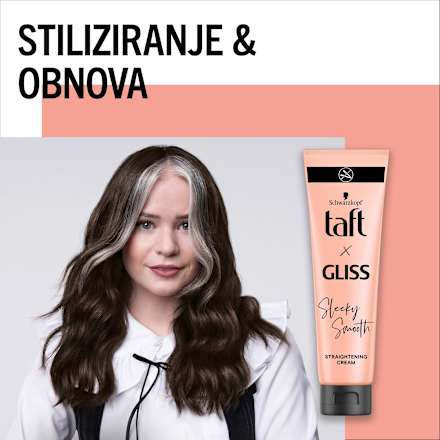 x Gliss Sleeky Smooth krema za ravnanje kose Schwarzkopf taft
